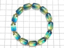 [Video][One of a kind] Blue Amber Tube Bracelet NO.5