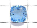 [Video][One of a kind] Swiss Blue Topaz AAA Loose stone Carved Faceted 1pc NO.2