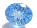 [Video][One of a kind] Swiss Blue Topaz AAA Loose stone Carved Faceted 1pc NO.5