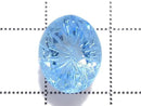 [Video][One of a kind] Swiss Blue Topaz AAA Loose stone Carved Faceted 1pc NO.5
