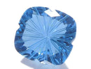 [Video][One of a kind] Swiss Blue Topaz AAA Loose stone Carved Faceted 1pc NO.6