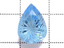 [Video][One of a kind] Swiss Blue Topaz AAA Loose stone Carved Faceted 1pc NO.7