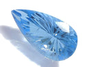 [Video][One of a kind] Swiss Blue Topaz AAA Loose stone Carved Faceted 1pc NO.8