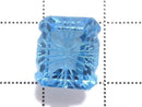 [Video][One of a kind] Swiss Blue Topaz AAA Loose stone Carved Faceted 1pc NO.9