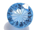 [Video][One of a kind] Swiss Blue Topaz AAA Loose stone Carved Faceted 1pc NO.10