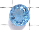 [Video][One of a kind] Swiss Blue Topaz AAA Loose stone Carved Faceted 1pc NO.10
