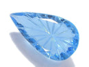 [Video][One of a kind] Swiss Blue Topaz AAA Loose stone Carved Faceted 1pc NO.11