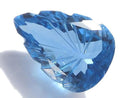 [Video][One of a kind] Swiss Blue Topaz AAA Loose stone Carved Faceted 1pc NO.12