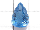 [Video][One of a kind] Swiss Blue Topaz AAA Loose stone Carved Faceted 1pc NO.12