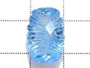 [Video][One of a kind] Swiss Blue Topaz AAA Loose stone Carved Faceted 1pc NO.17