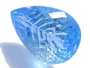[Video][One of a kind] Swiss Blue Topaz AAA Loose stone Carved Faceted 1pc NO.20