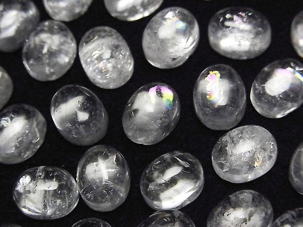 [Video] Iris Quartz AA++ Oval Cabochon 10x8mm 2pcs