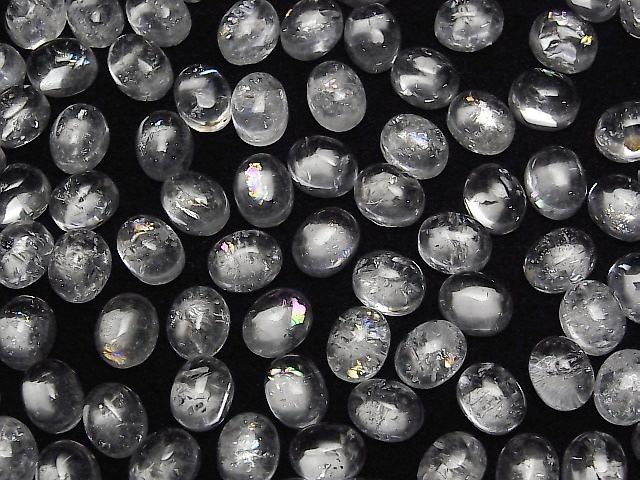 [Video] Iris Quartz AA++ Oval Cabochon 10x8mm 2pcs