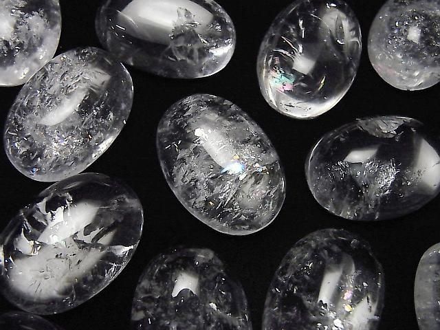 [Video]Iris Quartz AA++ Oval Cabochon 25x18mm 1pc