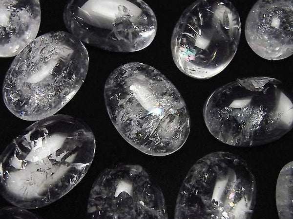 [Video]Iris Quartz AA++ Oval Cabochon 25x18mm 1pc