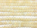[Video] High Quality! Ethiopian Opal AA++ Faceted Button Rondelle 3x3x2mm Half or 1strand beads (approx. 12 inches/30 cm)