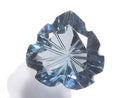[Video][One of a kind] London Blue Topaz AAA Loose stone Carved Faceted 1pc NO.22