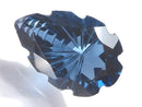 [Video][One of a kind] London Blue Topaz AAA Loose stone Carved Faceted 1pc NO.34