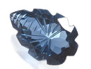 [Video][One of a kind] London Blue Topaz AAA Loose stone Carved Faceted 1pc NO.35