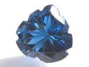 [Video][One of a kind] London Blue Topaz AAA Loose stone Carved Faceted 1pc NO.38