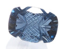 [Video][One of a kind] London Blue Topaz AAA Loose stone Carved Faceted 1pc NO.40