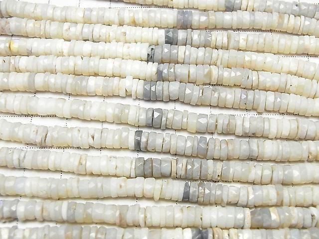 [Video] Australian Precious Opal AA Rondelle (Heishi) 1strand beads (approx. 15 inches/38 cm)
