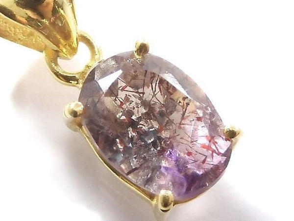 [Video][One of a kind] Elestial Quartz AAA- Pendant 18KGP NO.177
