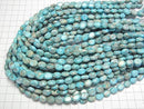 [Video] Light Blue Kaolinite Oval 10x8mm 1strand beads (approx. 15 inches/37 cm)