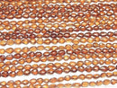 [Video] High Quality Hessonite Garnet AA++ Vertical Hole Faceted Pear Shape 1strand beads (aprx.13inch/33cm)