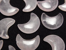 [Video] Rose Quartz AA++ Moon Motif 15x12mm [Half Drilled Hole] 4pcs