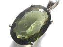 [Video][One of a kind] Moldavite AAA Faceted Pendant Silver925 NO.127
