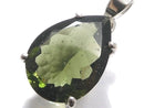 [Video][One of a kind] Moldavite AAA Faceted Pendant Silver925 NO.128