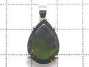 [Video][One of a kind] Moldavite AAA Faceted Pendant Silver925 NO.128