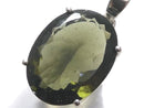 [Video][One of a kind] Moldavite AAA Faceted Pendant Silver925 NO.132