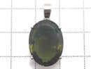 [Video][One of a kind] Moldavite AAA Faceted Pendant Silver925 NO.132