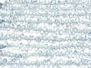 [Video] High Quality Sky Blue Topaz AAA Pear Shape Faceted Briolette Half or 1strand beads (approx. 6 inches/16 cm)