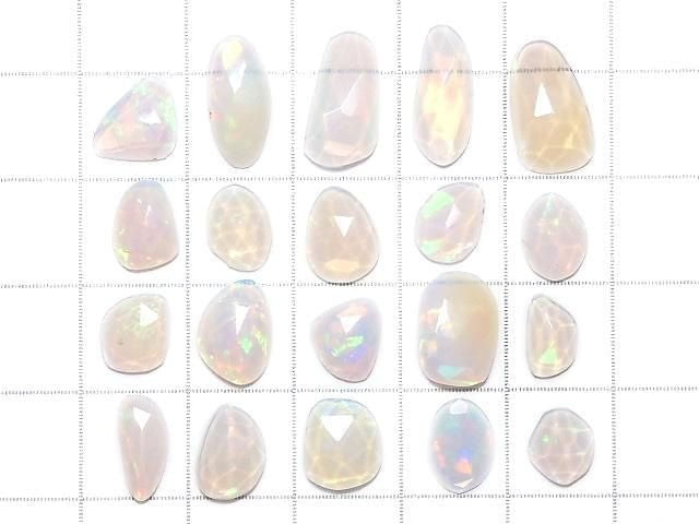 [Video][One of a kind] High Quality Ethiopian Opal AAA Loose stone Rose Cut 20pcs Set NO.118