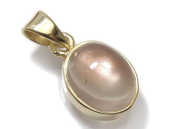 [Video][One of a kind] High Quality Oregon Sunstone AAA Pendant 18KGP NO.4