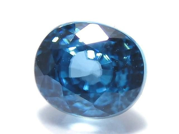 [Video][One of a kind] High Quality Natural Blue Zircon AAA Loose Faceted Stone 1pc NO.37