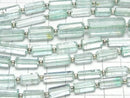 [Video] High Quality Green Beryl (Mint Beryl) Faceted Tube half or 1strand beads (approx. 30 pcs)