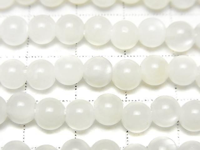[Video] White Moonstone AA++ Round 6mm [2mm Hole] 1strand beads (approx. 15 inches/36 cm)