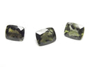 [Video] High Quality Moldavite AAA- Loose Stone Rectangle Faceted 9x7mm 1pc