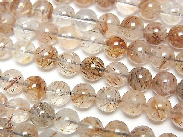 [Video] Mica Quartz AA++ Round 6.5mm 1strand beads (aprx. 15 inches/36 cm)