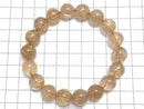 [Video][One of a kind] Rutilated Quartz AAA Round 12mm Bracelet NO.123