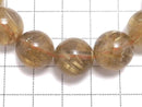 [Video][One of a kind] Rutilated Quartz AAA Round 13mm Bracelet NO.125