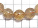 [Video][One of a kind] Rutilated Quartz AAA Round 13mm Bracelet NO.126