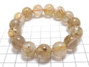 [Video][One of a kind] Rutilated Quartz AAA Round 13mm Bracelet NO.126