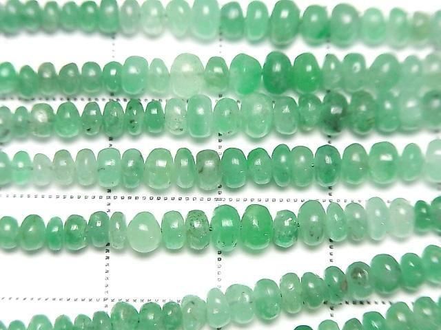 [Video] Emerald AAA- Rondelle 1strand beads (approx. 5 inches/12 cm)
