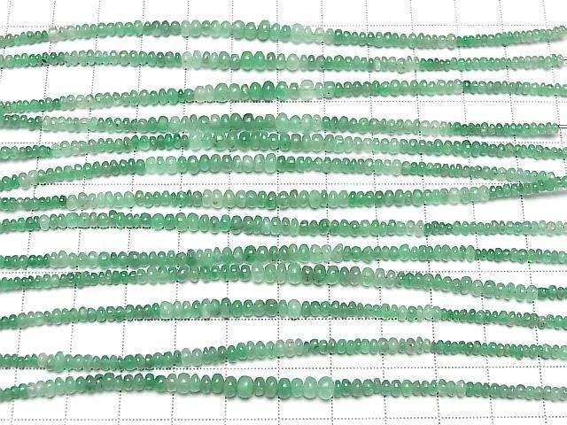 [Video] Emerald AAA- Rondelle 1strand beads (approx. 5 inches/12 cm)