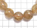 [Video][One of a kind] Rutilated Quartz AAA Round 15mm Bracelet NO.131